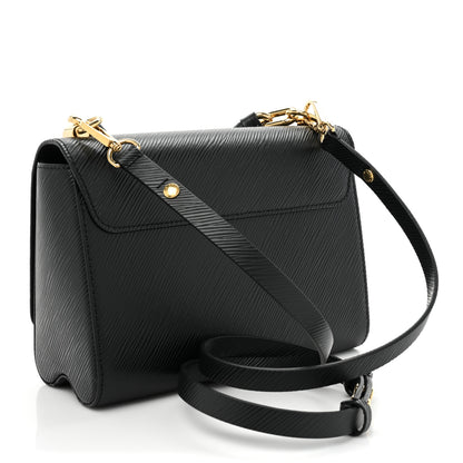 Louis Vuitton Epi Twist Braided Strap Shoulder Bag MM Black 4 of 9