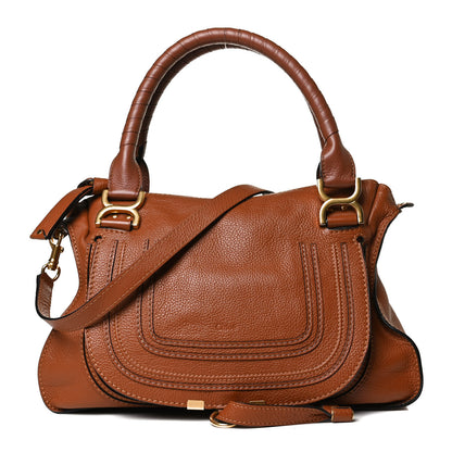 Chloe Calfskin Medium Marcie Satchel Tan 1 of 15