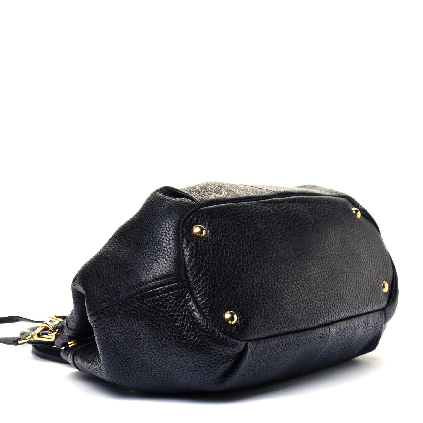 Vitello Daino Shoulder Bag Black