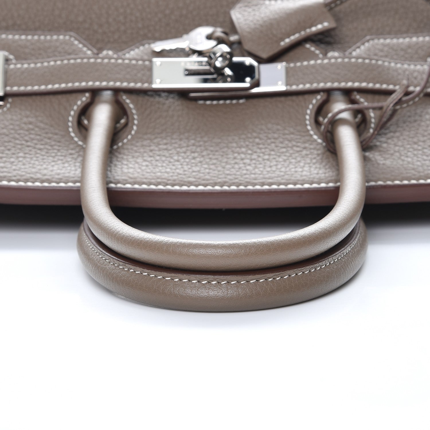 Hermes Taurillon Clemence Birkin 35 Etoupe 15 of 30