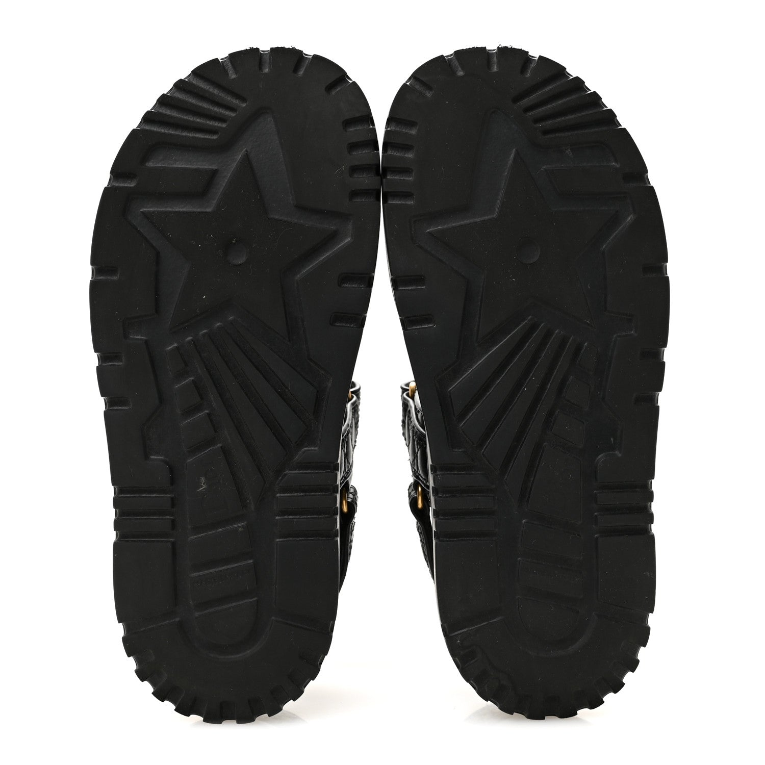 Christian Dior Calfskin Cannage Dioract 10mm Sandals 38.5 Black 6 of 11