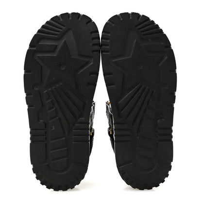 Christian Dior Calfskin Cannage Dioract 10mm Sandals 38.5 Black 6 of 11