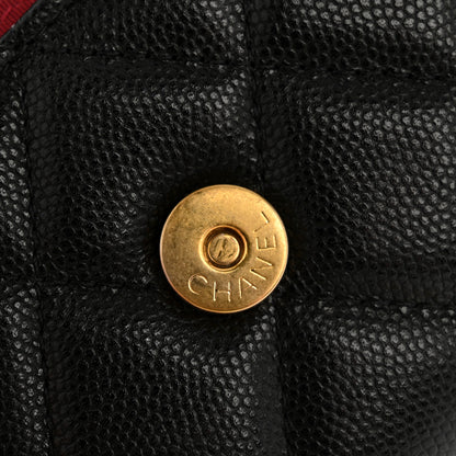 Chanel Caviar Quilted Bracelet On Chain Clutch Black 11 of 11