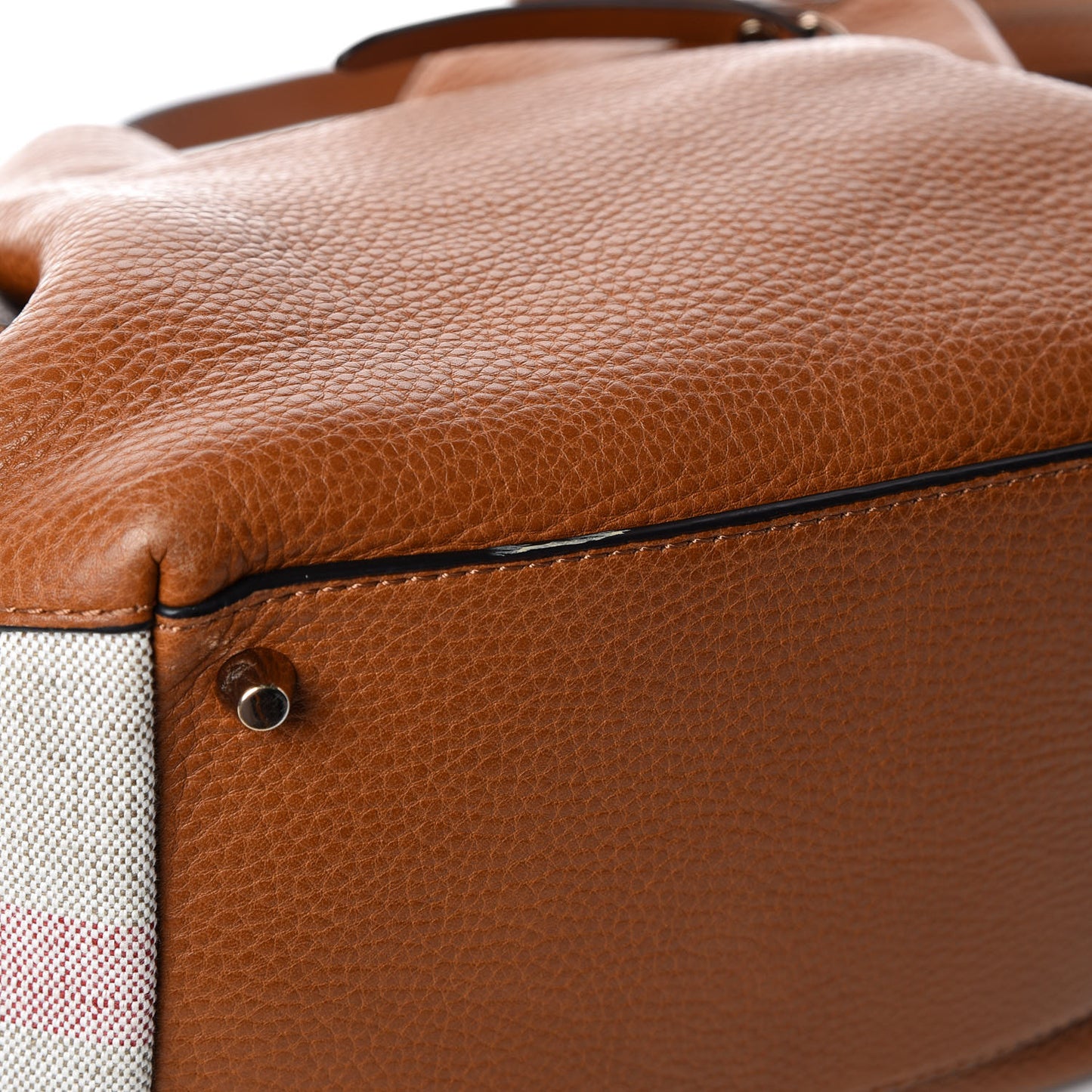 Grainy Calfskin House Check Small Maidstone Saddle Brown