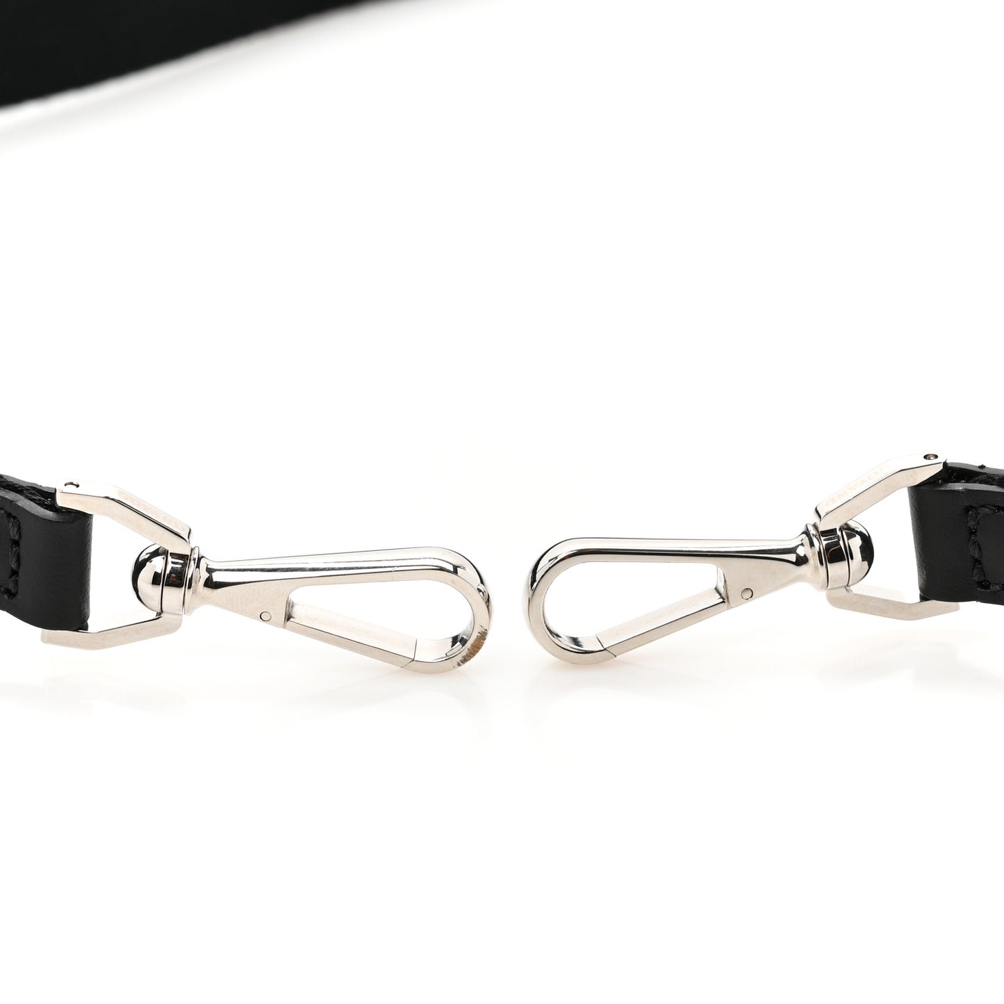 Canvas Calfskin Adjustable Shoulder Strap Black