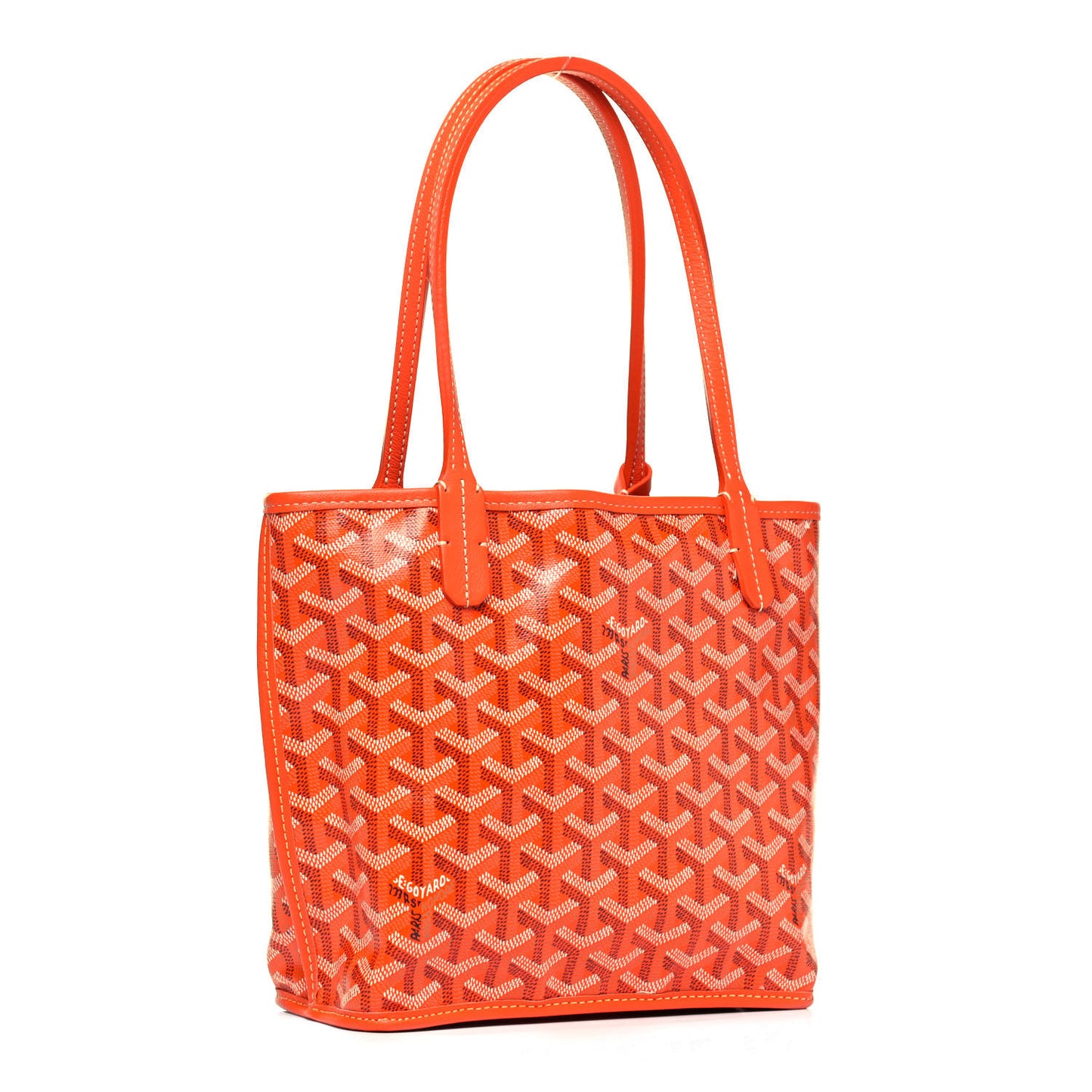 Goyardine Reversible Mini Anjou Orange