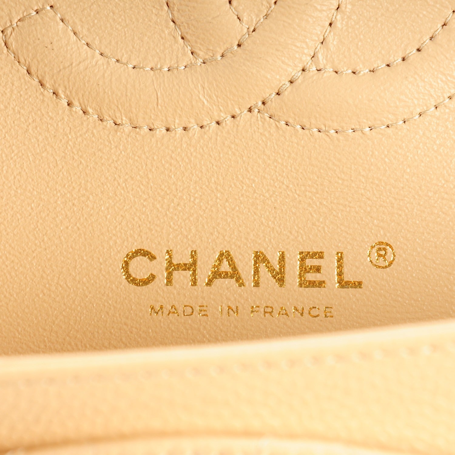 Chanel Caviar Quilted Medium Double Flap Beige Clair 7 of 8