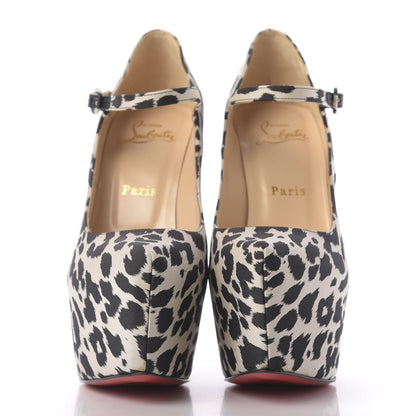 Christian Louboutin Tissu Leopardino Lady Daf 160 Pumps 37.5 Black White 2 of 10
