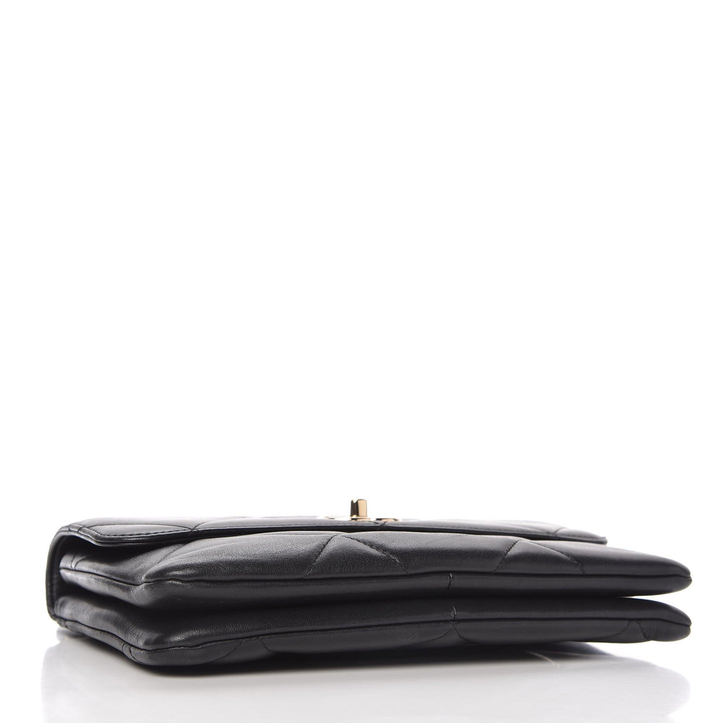 Lambskin Quilted Medium Trendy CC Flap Black