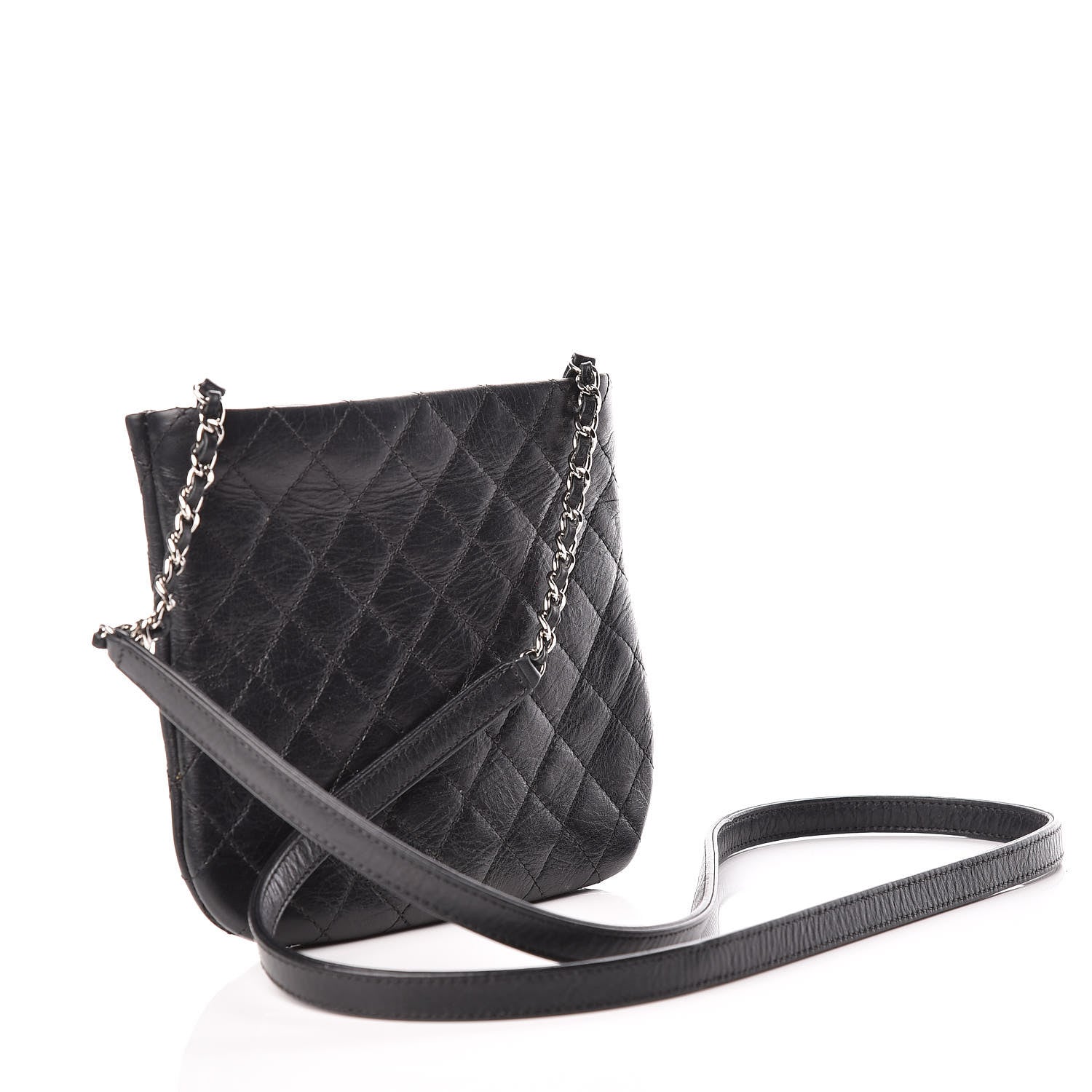 Chanel Lambskin Quilted Crossbody Bag Black 3 of 12