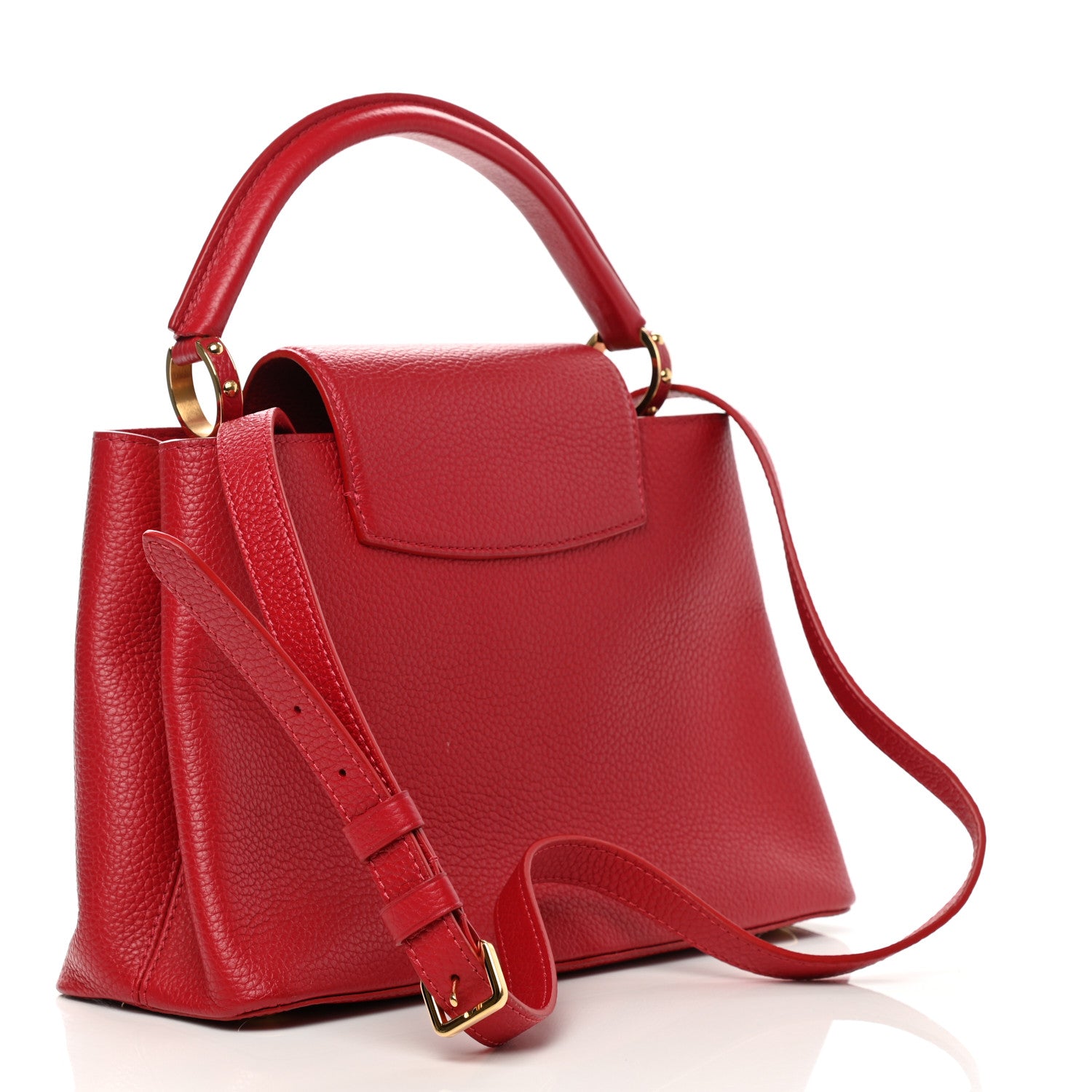 Louis Vuitton Taurillon Capucines PM Rubis 3 of 13