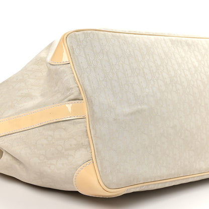 Christian Dior Monogram Patent Tote Ivory 9 of 12