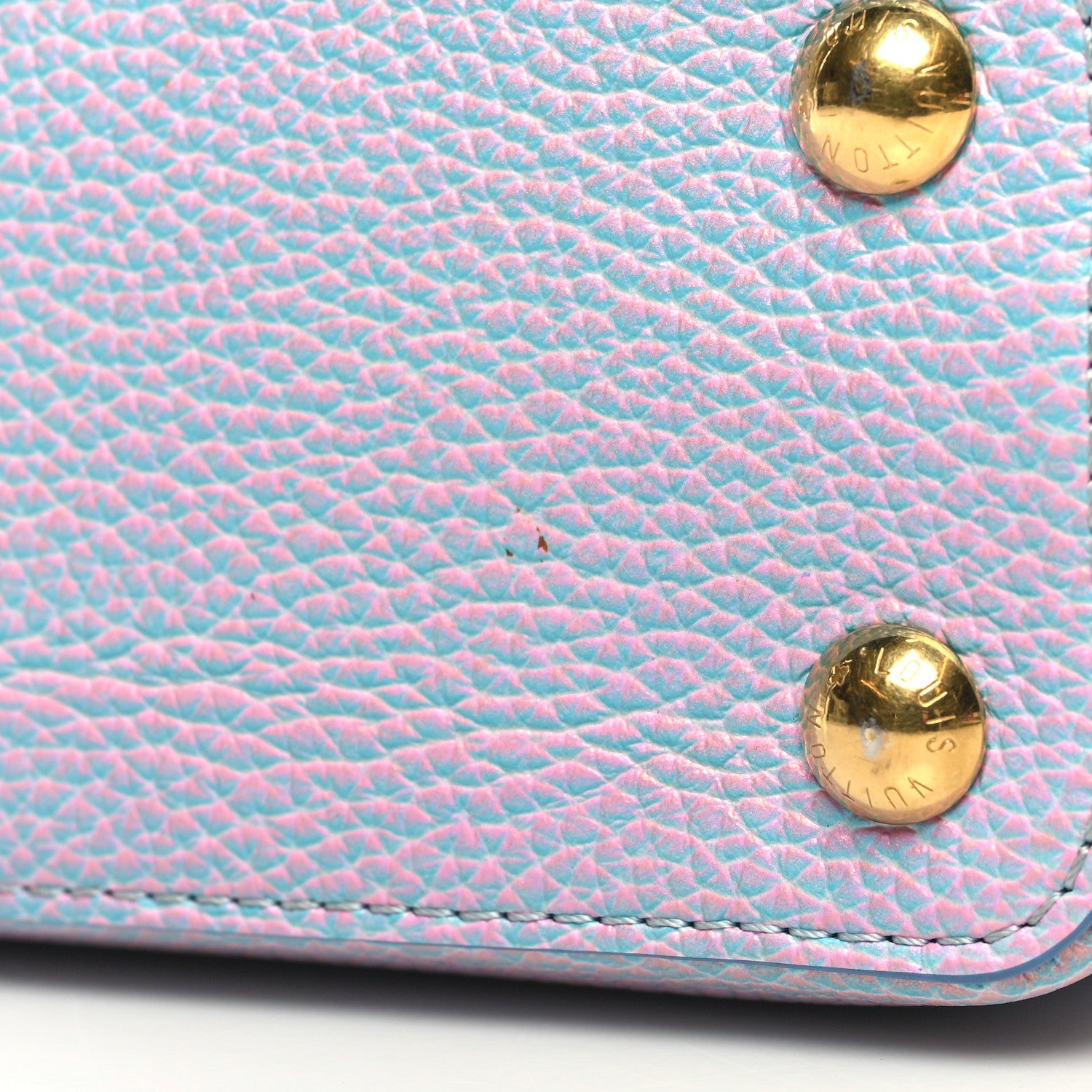 Louis Vuitton Taurillon Summer Stardust Capucines BB Lilas Purple 11 of 12