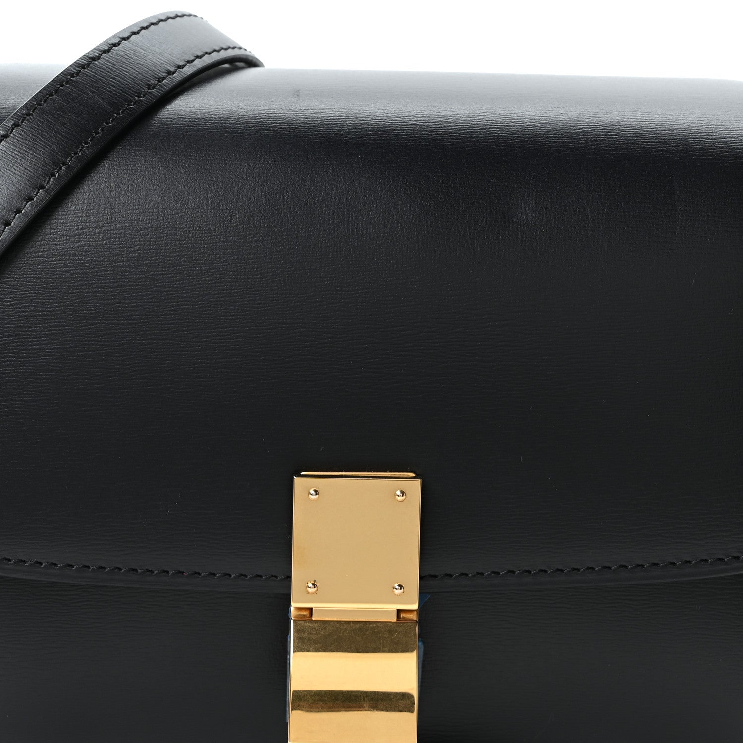 Celine Box Calfskin Small Classic Box Flap Bag Black 8 of 10