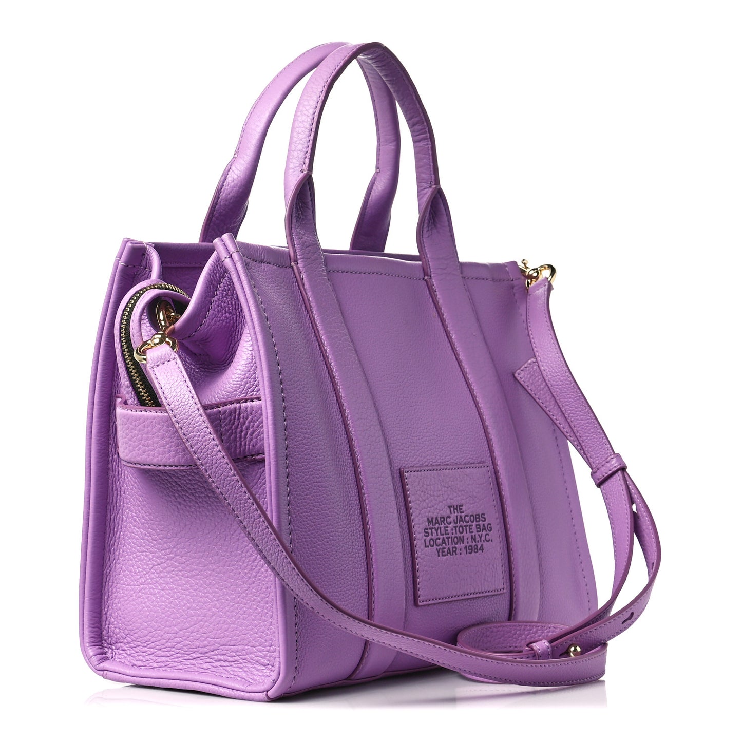 Grained Calfskin Medium The Tote Bag Regal Orchid