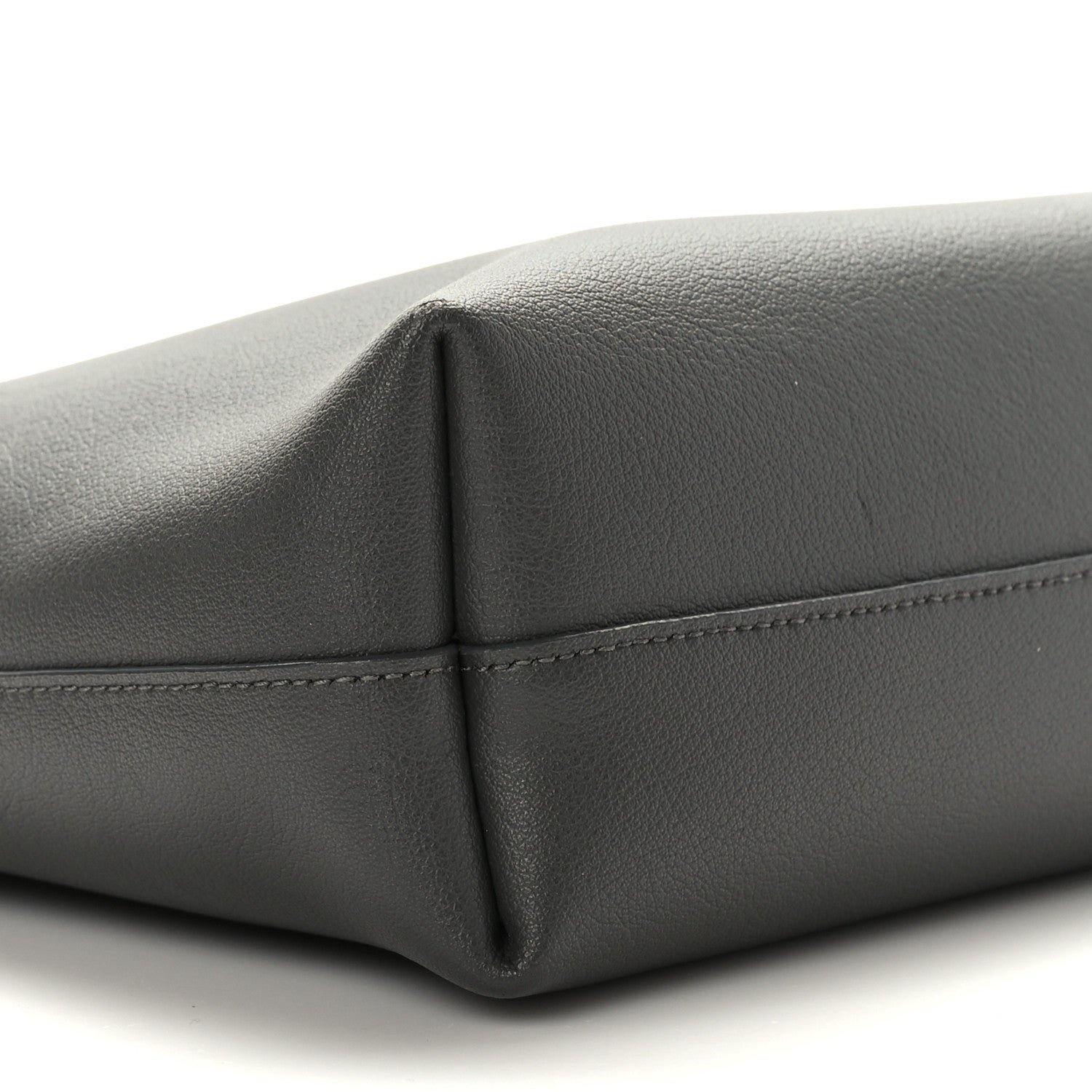 Saint Laurent Calfskin Toy Shopping Tote Earth Grey 9 of 9