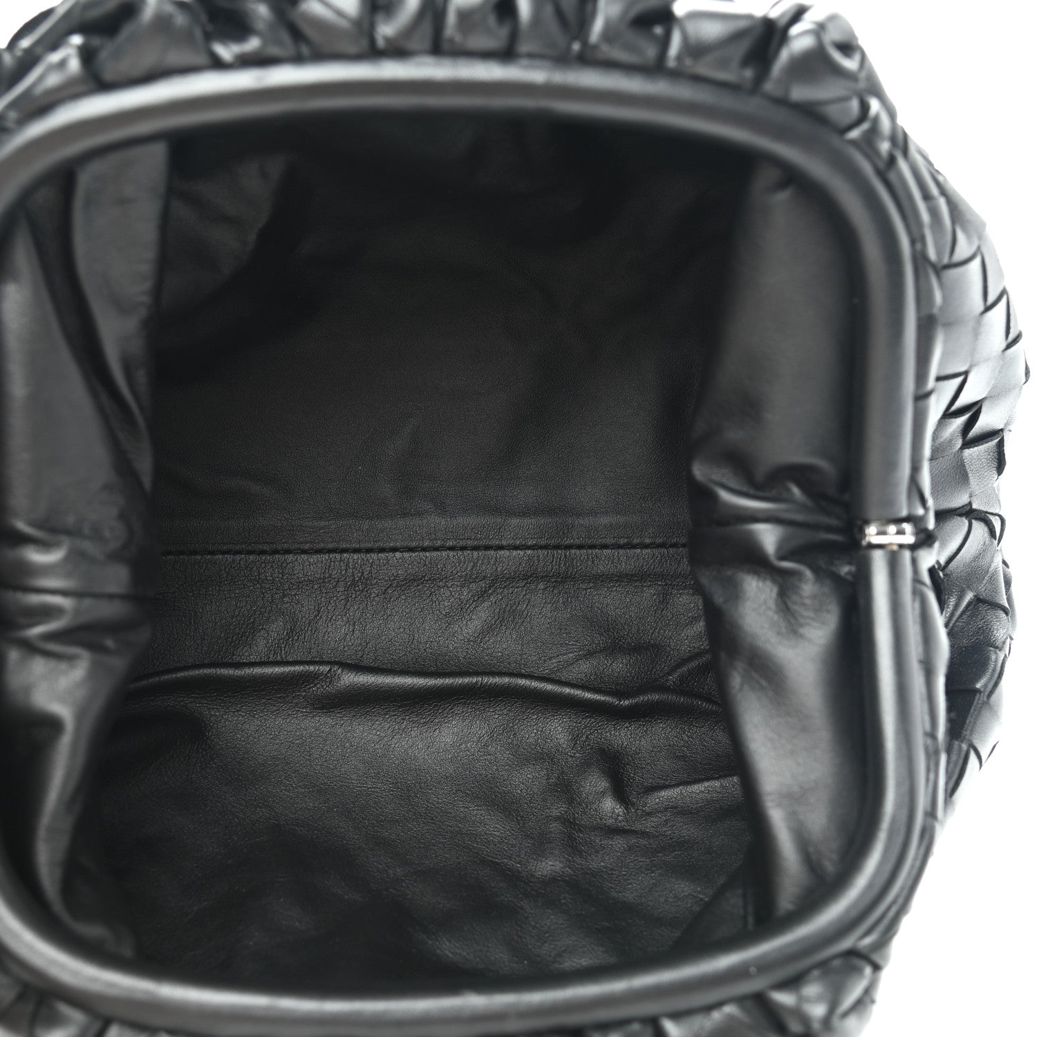 Bottega Veneta Nappa Maxi Intreccio The Pouch Oversized Clutch Black 5 of 7