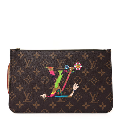 Louis Vuitton LV X TM Monogram Flowers Neverfull Pochette 1 of 7