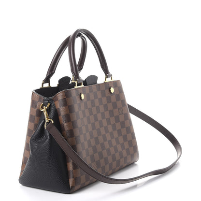 Louis Vuitton Damier Ebene Cuir Taurillon Brittany Black 3 of 7