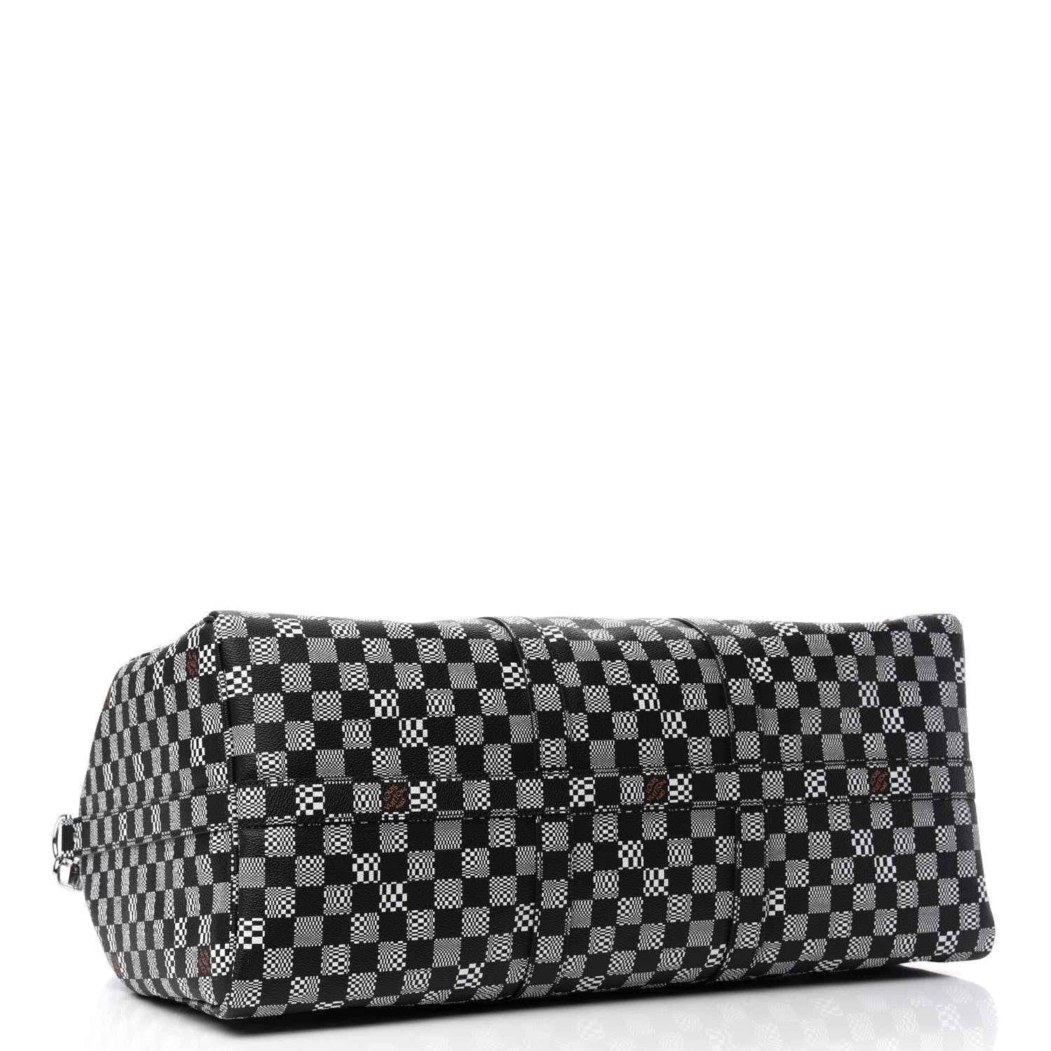 Louis Vuitton Damier Distorted Keepall Bandouliere 50 Black White 3 of 8