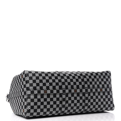 Louis Vuitton Damier Distorted Keepall Bandouliere 50 Black White 3 of 8