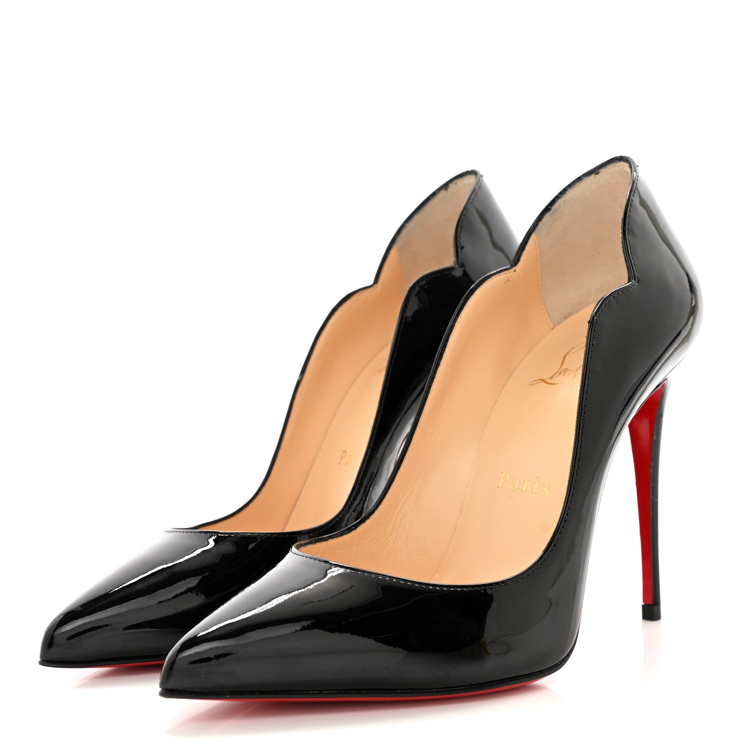 Christian Louboutin Patent Hot Chick 100 Pumps 36.5 Black 3 of 12