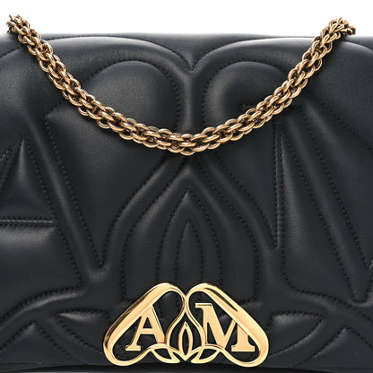 Alexander McQueen Calfskin Quilted The Seal Chain Shoulder Bag Black 7 of 9