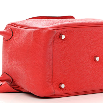 Hermes Taurillon Clemence Lindy 30 Rouge Casaque 9 of 16