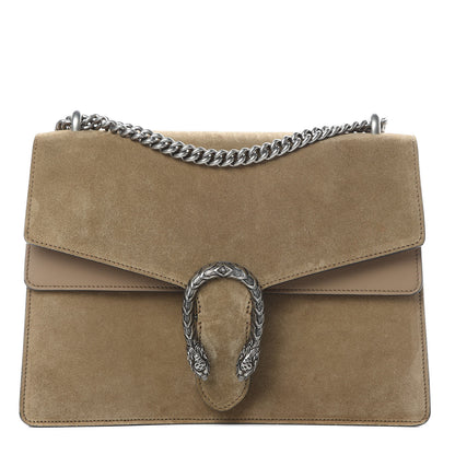 Gucci Suede Medium Dionysus Shoulder Bag Taupe 1 of 11