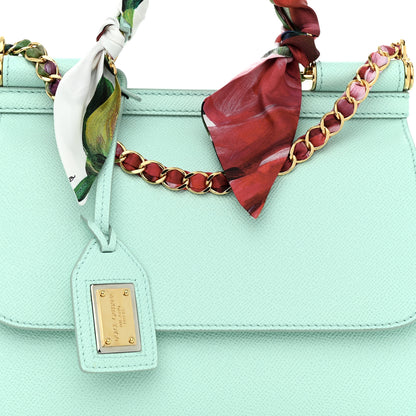 Dolce & Gabbana Dauphine Miss Sicily Satchel With Scarf Azure 8 of 10