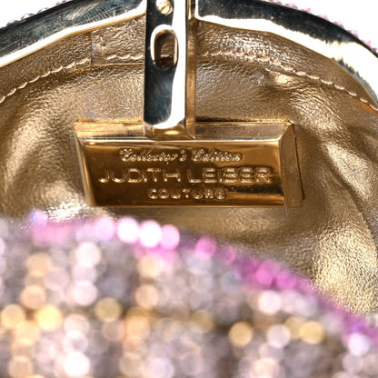 Judith Leiber Crystal Cupcake Minaudiere Clutch Gold Multicolor 8 of 11