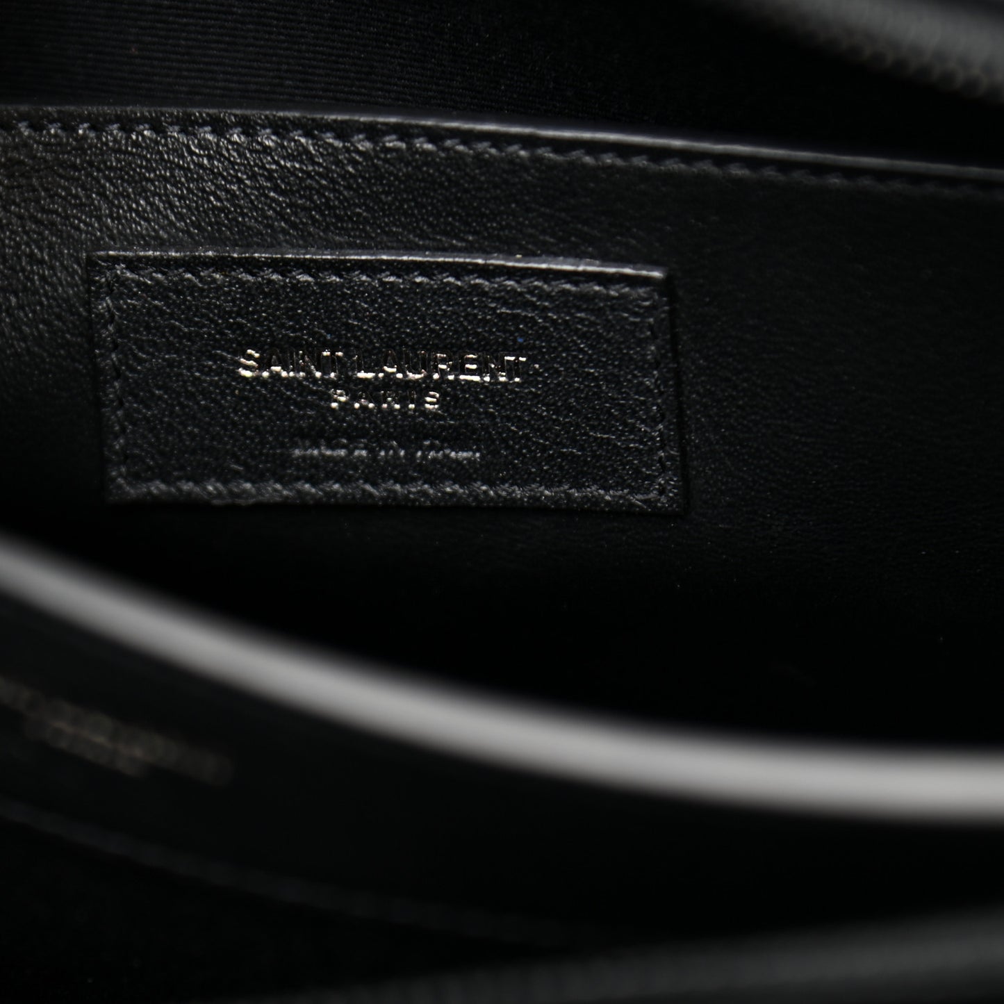 Shiny Calfskin Medium Uptown Tote Black