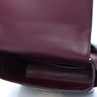 Givenchy Calfskin Crocodile Embossed Small Eden Burgundy 5 of 9