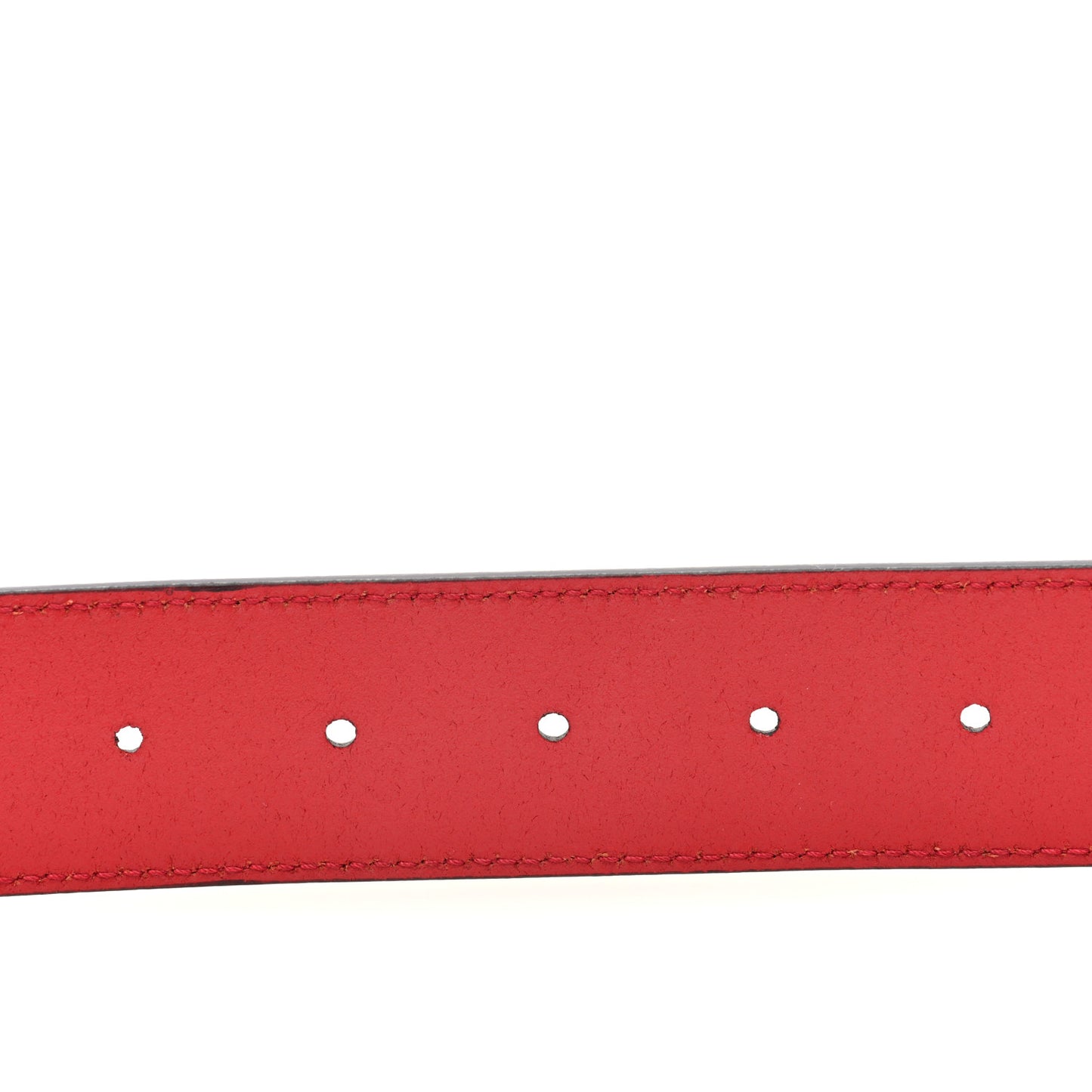 Selleria Calfskin Mens Interlocking G 37mm Belt 85 34 Rosso