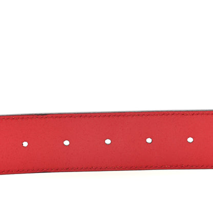 Gucci Selleria Calfskin Mens Interlocking G 37mm Belt 85 34 Rosso 4 of 4