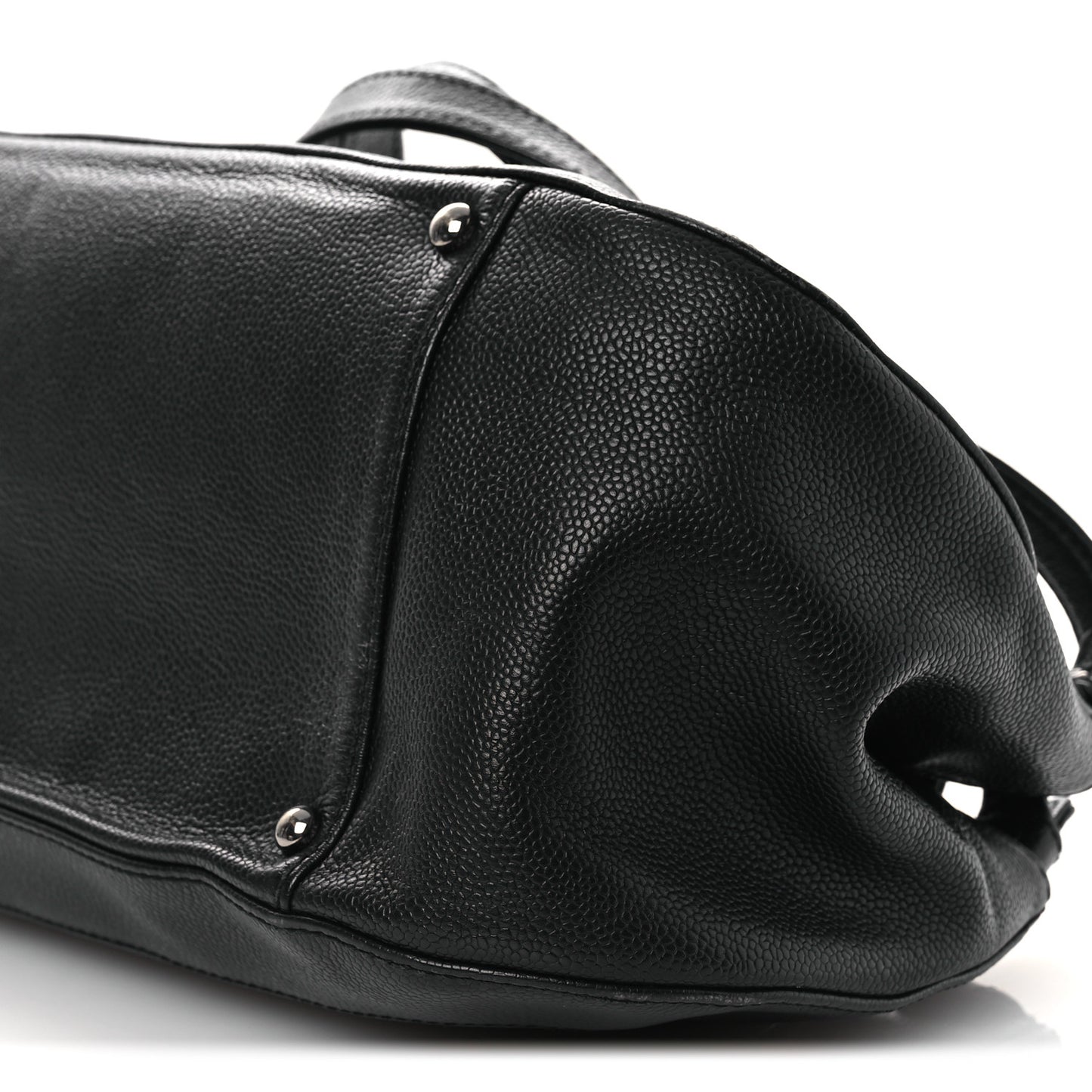 Caviar Quilted Small Mademoiselle Flap Bag Black