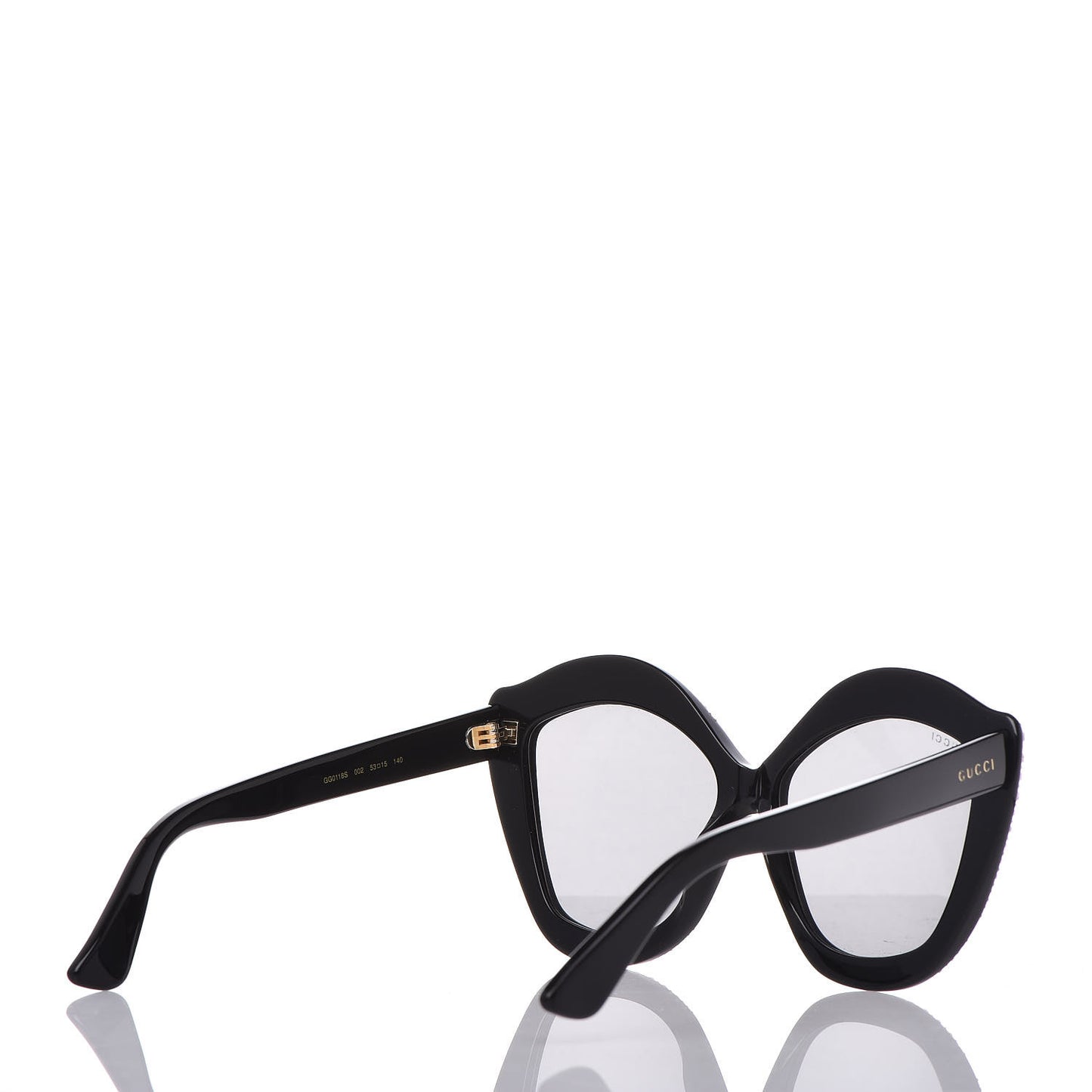 Crystal Cat Eye GG0118S Sunglasses Black