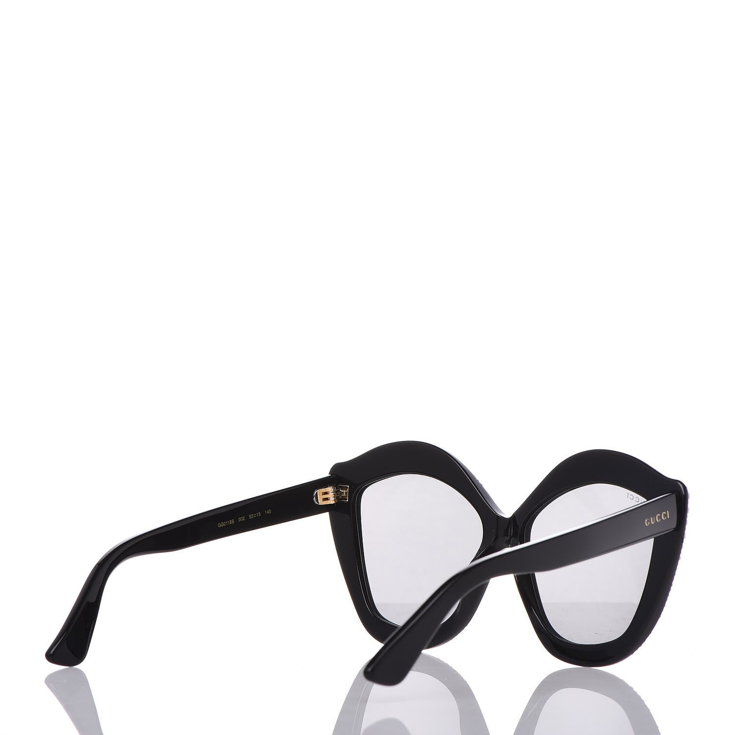 Gucci Crystal Cat Eye GG0118S Sunglasses Black 4 of 6