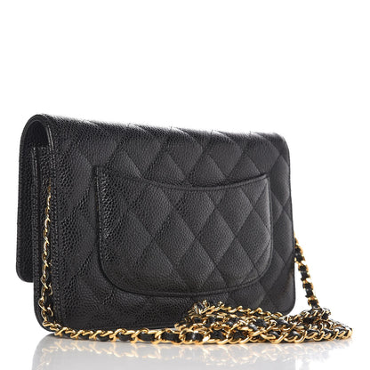 Chanel Caviar Quilted Wallet On Chain WOC Black 3 of 9