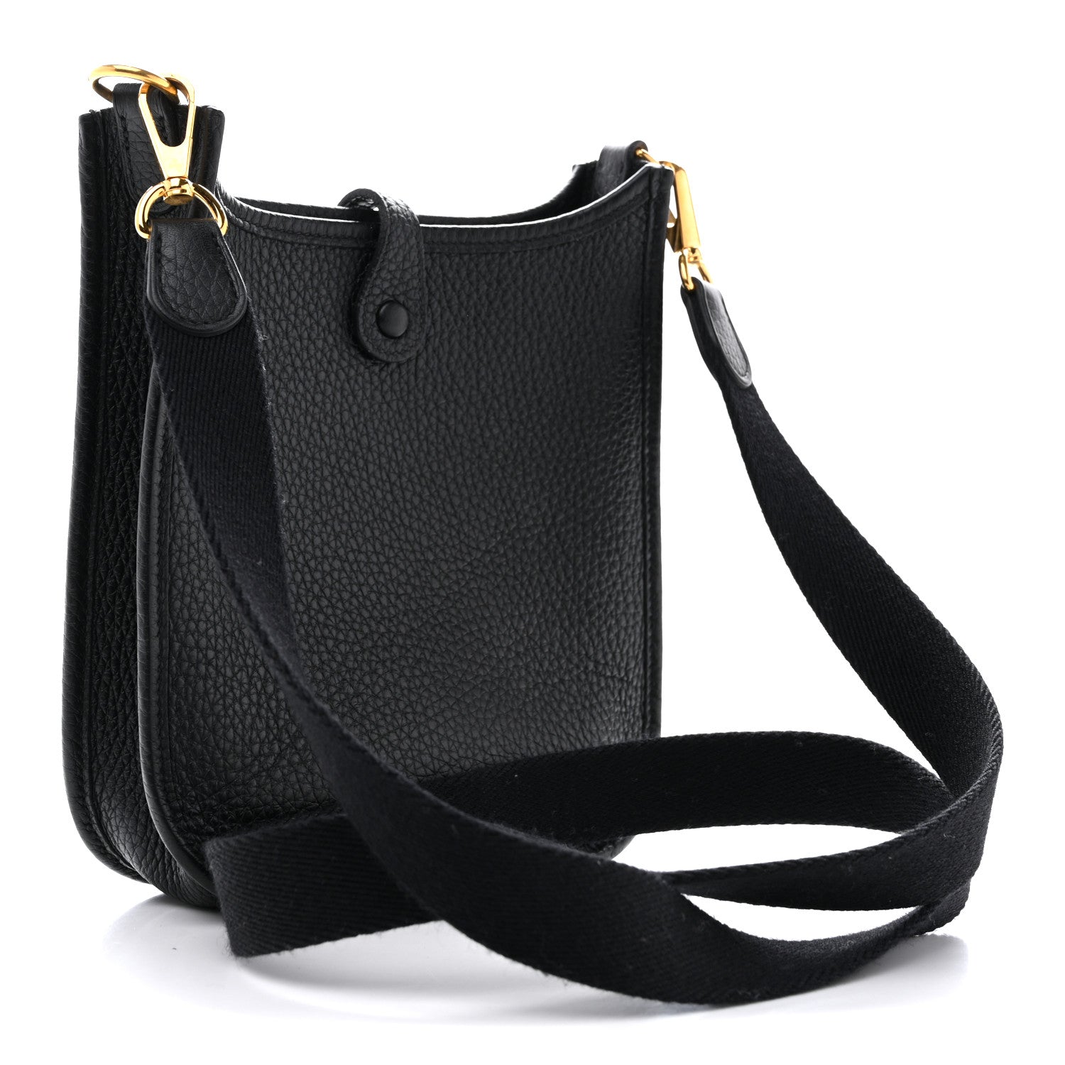 Hermes Taurillon Clemence Evelyne TPM Black 3 of 13