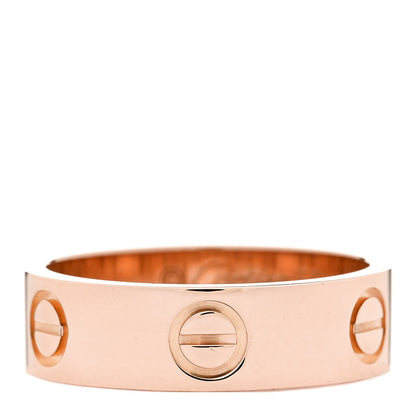 Cartier 18K Pink Gold 5.5mm LOVE Ring 53 6.5 1 of 5