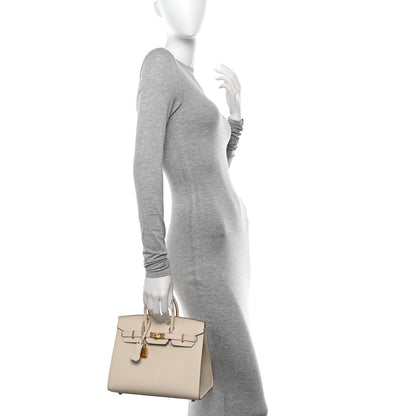 Hermes Epsom Birkin Sellier 25 Craie 2 of 13