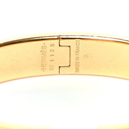 Hermes Enamel Narrow Clic Clac H Bracelet PM White 4 of 5