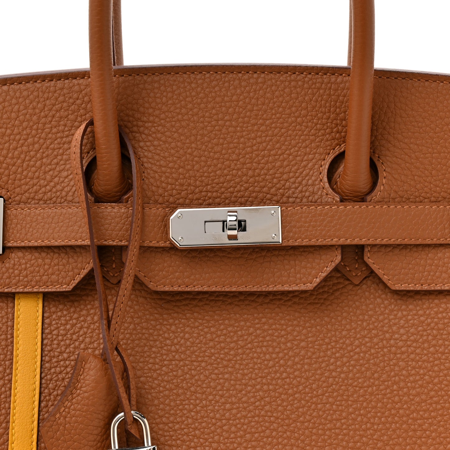Togo Swift Officier Birkin 35 Gold Ambre