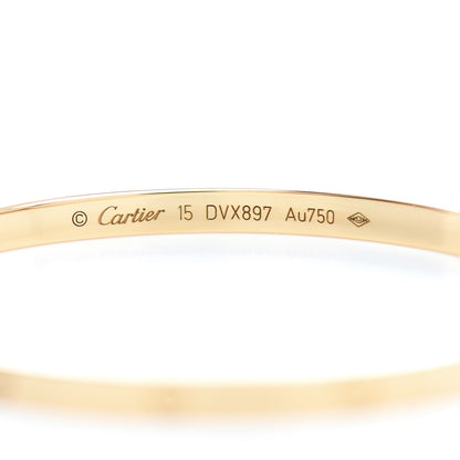 Cartier 18K Yellow Gold Small LOVE Bracelet 15 3 of 3