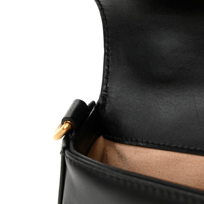 Gucci Calfskin Matelasse Small GG Marmont Top Handle Shoulder Bag Black 13 of 16