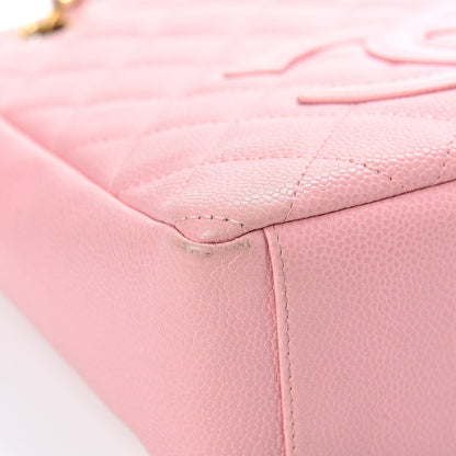 Chanel Caviar Quilted Petit Shopping Tote PST Pink 9 of 19