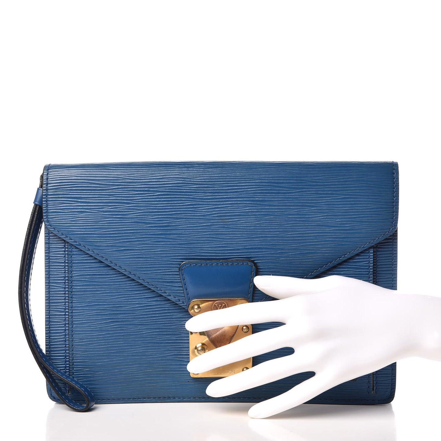 Epi Pochette Sellier Dragonne Clutch Toledo