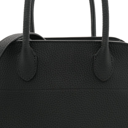 The Row Grained Calfskin Soft Margaux 10 Bag Black 7 of 11