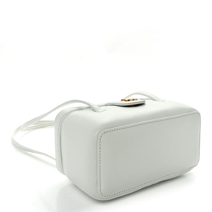 Chanel Shiny Caviar Preppy Coco Long Vanity With Strap Light Blue 4 of 10